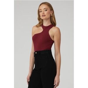 ASTR | X Fashionpass Valley Bodysuit in Burgundy Sz M NWT